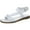 White Leather, variant on Franco Sarto Womens Glenni Leather Strappy Flats