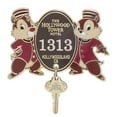 thumbnail image 3 of Disney Parks Chip & Dale Hollywood Tower Hotel Pin New with Card, 3 of 3