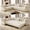 Beige, variant on 115.3'' Sleeper Sofa Bed King, Velvet Chesterfield Pull Out Couches, Black,L-Shaped Sofa with Rolled Arms & Button Tufted, Oversized 6-Seater Convertible Couches for Living Room, Apartment, 4 Pillows