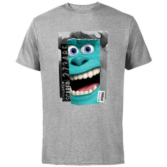 Disney and Pixar’s Monsters, Inc. Sulley Top Scarer - Short Sleeve Cotton T-Shirt for Adults - Customized-Athletic Heather