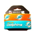 thumbnail image 2 of Aminco Miami Dolphins Rubber Wrist Band (Set of 2) NFL, 2 of 2