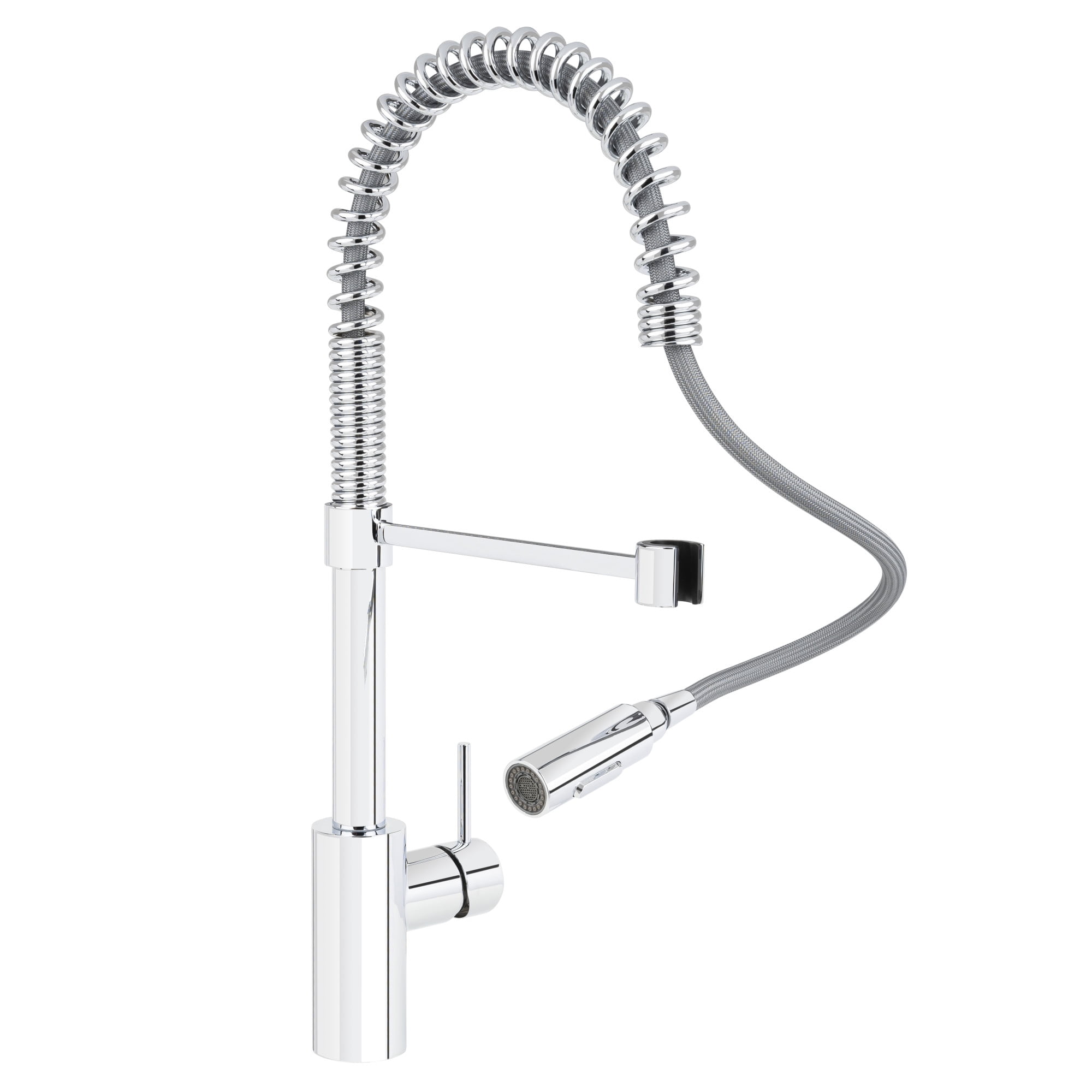 Open Box Miseno MNO6557SS CCY LF 1.8 GPM 1HDL Pre-Rinse Pulldown Kitchen Faucet, Stainless Steel