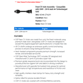 thumbnail image 2 of Front CV Axle Assembly - Compatible with 2009 - 2018 Audi A4 Turbocharged GAS 2010 2011 2012 2013 2014 2015 2016 2017, 2 of 2