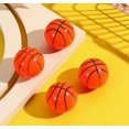 thumbnail image 1 of KAKOWELY Sacapuntas creativos con forma de baloncesto para estudiantes, de un solo orificio, con forma de bola redonda, 20 unidades, 1 of 4