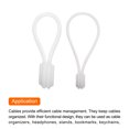 thumbnail image 4 of Magnetic Cable Clips 4.3 Inch/7.5 Inch x 0.6 Inch White for Home, Kitchen, Office, 10 Pcs, 4 of 5
