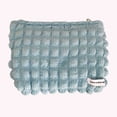 thumbnail image 5 of Bolsa de cosméticos de gasa de burbujas, de maquillaje linda multifunción para acampar (azul) Sywqhk Para Estrenar, 5 of 5
