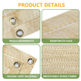 thumbnail image 4 of 90% Sun Shade Cloth, 6' x 6' Pergola Shade Cover for Patio, Outdoor, Garden, Backyard, Beige, 4 of 7