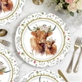 thumbnail image 6 of BingTong Highlands Cow Disposable Paper Plates Vintage Floral Dinner Plates,Sturdy Farmhouse Theme Party Supplies For Birthday Celebration,Rustic Decor Plates 7In, 6 of 7