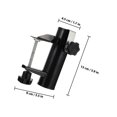 thumbnail image 2 of QUMIIRITY Clip de Parasol de Camping Support de Parasol de Plage Acier Noir 1Pcs, 2 of 8