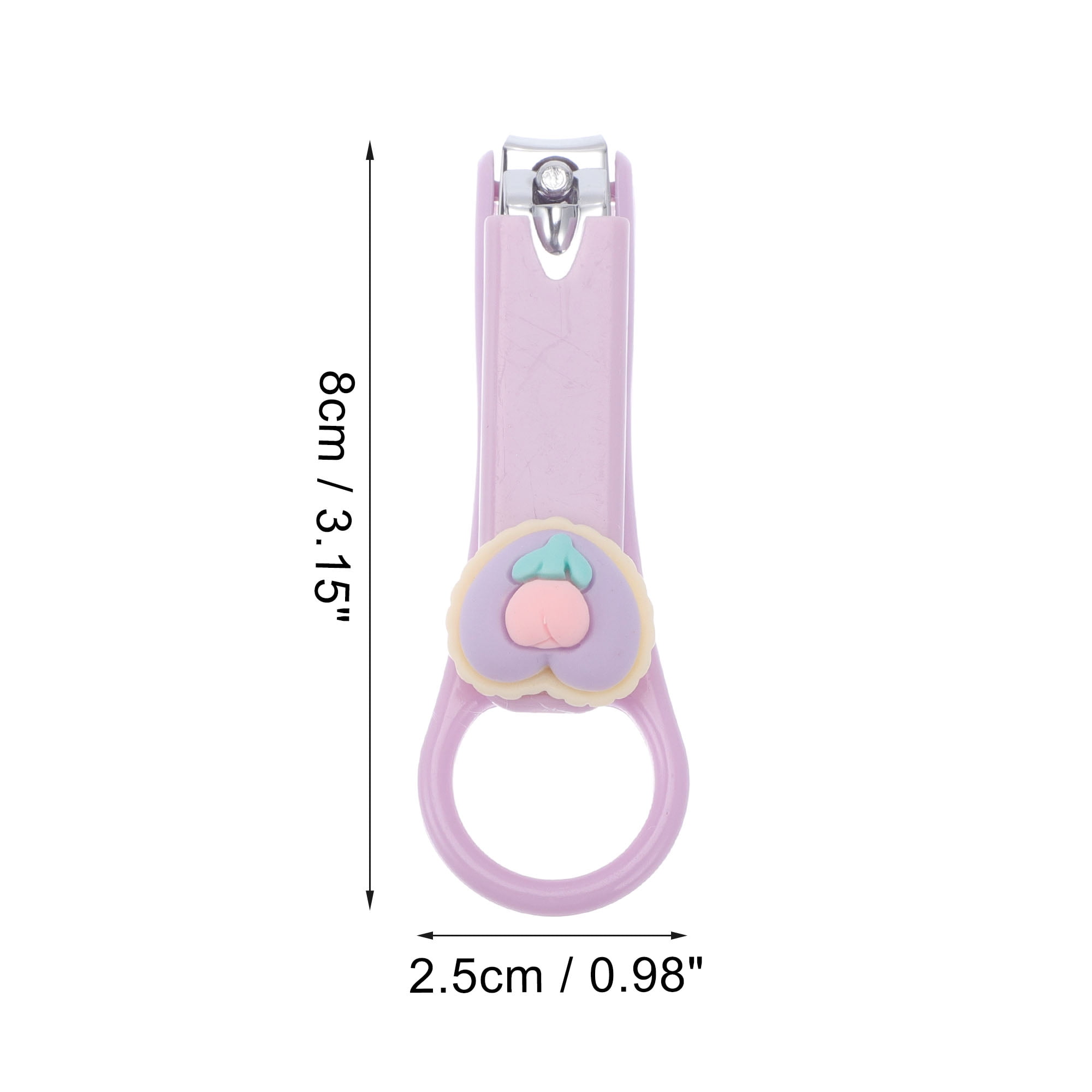 Unique Bargains 1pc Cartoon Pattern Nail Clippers for Easy Nail Care 3.15"x 0.98" Purple