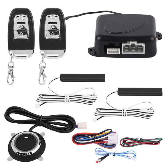 Universal Car Alarm System,9Pcs Universal Car SUV Car Security System Remote Car Starter Keyless Entry Seamless Integration