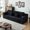 Black, variant on Modular Cloud Couch Sectional Sofa: Deep Seat Corduroy Furniture for Home Office & Small Spaces - No Assembly Required with Cup Holders & Multiple Pillows for Entrepreneurs & Remote Workers