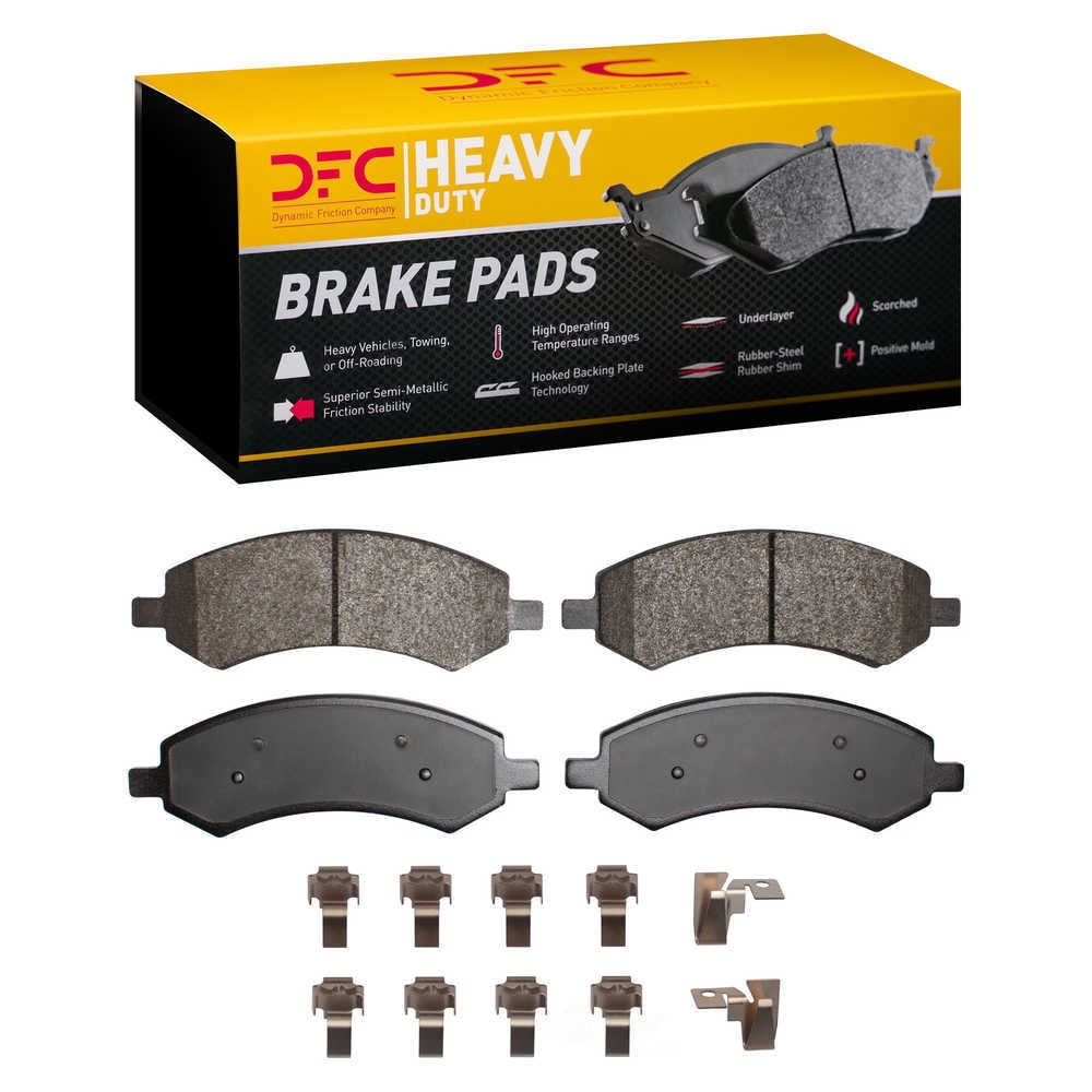 Dynamic Friction Company 1214-1084-01 DFC Heavy Duty Pads and Hardware Kit