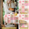thumbnail image 5 of Pioneer Flower Floral Print Pattern Round Tablecloth 60 X 60 Inch, Wrinkle Resistant Wipeable Table Cloth for Kitchen Dining Picnic Patio Party, 5 of 6