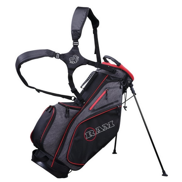 Ram Golf Premium Tour Stand/Carry Bag Noir/rouge