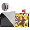 thumbnail image 3 of Hello Summer Magnetic Mailbox Cover 21" X 18" Sunflowers and Bees Mailbox Covers Wraps Post Letter Box Cover Garden Decorations, 3 of 5