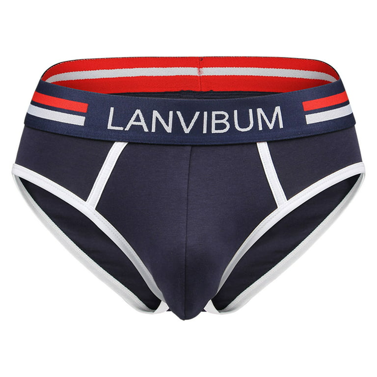 Aayomet Men Underwear Boxer Brief Men's Underwear Mens Elance Microfiber  String Bikini,Black M 
