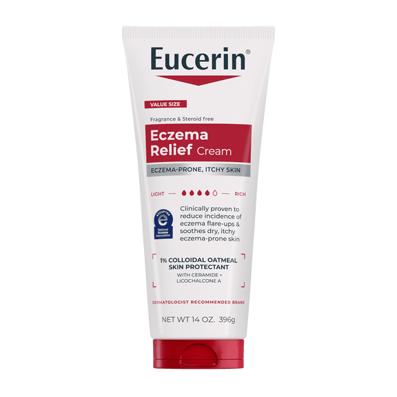 Eucerin Eczema Relief Body Cream, Fragrance Free, 14 oz Tube