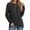 Black and gray, variant on OALUXE Long Sleeve Shirts for Women Dressy Casual Tunic Tops Crewneck Front Twist Blouses