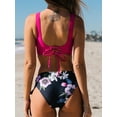 thumbnail image 3 of Cupshe Women's Bikini Swimsuit Front Cross Lace Up Two Piece Bathing Suit, Size XS-XL, 3 of 7