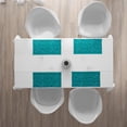 thumbnail image 3 of Ambesonne Teal Place Mats Set of 4, Triangles Squares Modern, Standard Size, Turquoise Aqua, 3 of 4