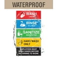 thumbnail image 3 of SIGNOGRAFX Wash Rinse Sanitize Sink Labels Sticker Sign,  4 Pack 3x9 Inch -3 Compartment Sink Stickers ,Kitchen Supplies, Hand Washing Station, Food truck Equipment, Dishwasher Sign, 3 of 8
