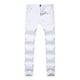 thumbnail image 1 of Pantalones largos de moda para hombre, con lazo elástico, ajustados, de pierna recta pequeña, 1 of 7