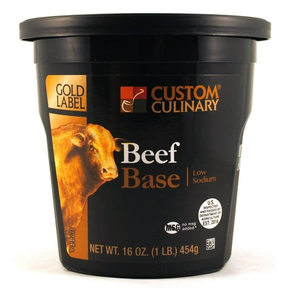 (Price/Case)Gold Label Low Sodium No Msg Added Beef Base 1 Pound - 6 Per Case