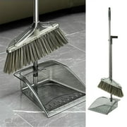 Chmadoxn Dorm Room Essentials, Cleaning Supplies Dustpan Set Transparent Soft Bristle Whisk-room Dustpan Combo Set Suitable For Indoor And Outdoor broom dustpan