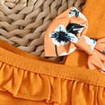 thumbnail image 6 of Toddler Baby Girl Summer Clothes Flower Embroidery Sleeveless Smocked Tops and Shorts Set Cute Two Piece Outfit Girls Summer Set 1-4 Years,3-4 Years, 6 of 7