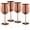 Rose Gold, variant on Stainless Steel Wine Glasses Set of 4, 18oz Unbreakable Metal Wine Glass, Fancy, Unique Wine Goblets for Outdoor, Travel, Camping and Pool, Ideal Gift for Wine Lovers (Silver)