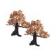thumbnail image 2 of Árbol arquitectónico, tren a escala simulada, accesorios, mini árbol de flores artificiales 12cm 2pcs, 2 of 9