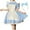 Blue, variant on LOVZFMLL Women's Fashion Printed Casual Long Sleeve Round-Neck Beer Festival Maid Dress Black L