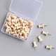 thumbnail image 1 of 50 piezas de tachuelas de madera, tachuelas de madera, clavos de acero para tablero de corcho, mapa, fotos, hogar, oficina, manualidades TUNC Sencillez, 1 of 5