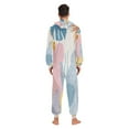 thumbnail image 7 of IAUYY Unisex Adult Onesie Pajamas Ultra-Soft Crystal-Soft Fabric, Halloween Adult Onesie Pajamas Adults,With a Zipper Plus Size Onesie Pajamas, Kitten Swimming, 7 of 7