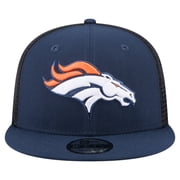 Men's New Era Navy Denver Broncos Core Team 9FIFTY Trucker Snapback Hat