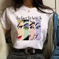 thumbnail image 1 of Camiseta con estampado de villanos de Disney para mujer, camisetas Harajuku de los años 90 para niña, camisetas de manga corta, ropa de calle para mujer, Tops, 1 of 4