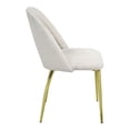 thumbnail image 3 of Pemberly Row 19" Hollow Back Fabric Side Chairs in White/Gold (Set of 2), 3 of 8