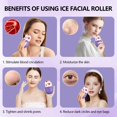 thumbnail image 4 of Rodillo de hielo ZPU de silicona reutilizable para cubitos de hielo facial, morado, 4 of 7