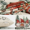 thumbnail image 4 of Christmas Throw Pillow Covers 18x18 Set of 4, Merry Christmas Tree Gnome Red Truck Candy Cane Xmas Farmhouse Decorations Rustic Winter Holiday Couch Cover for Sofa Bedroom Home Outdoor, 4 of 6