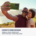 thumbnail image 3 of Smartphone Case Compatible with Samsung Galaxy A53 5G - Honeycomb Design Protective Phone Back Cover - Neon, 3 of 5