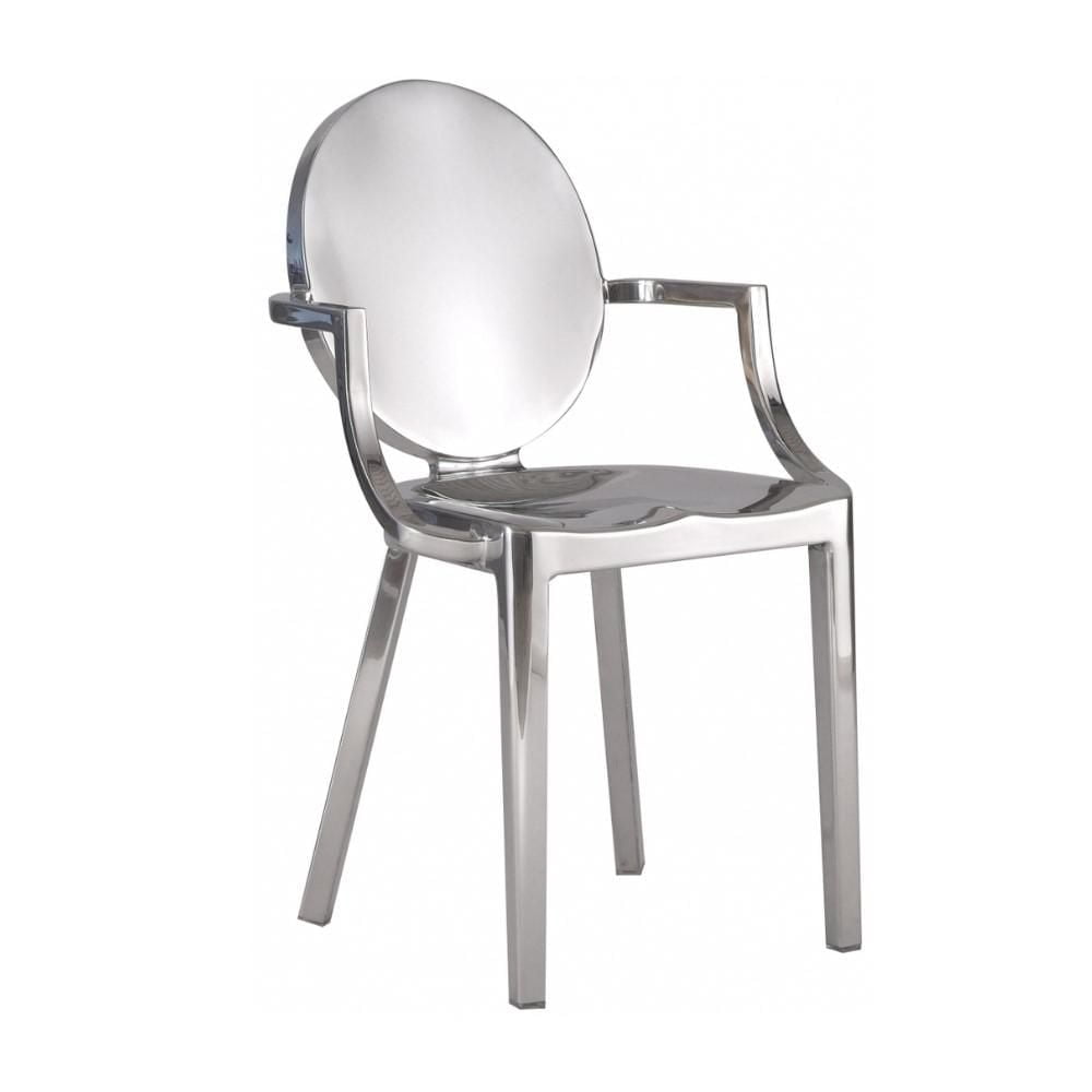 Plata Decor Fauteuil Kong en aluminium poli