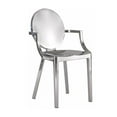 thumbnail image 3 of Set of 2 chairs features comfortable armrests, making them perfect for contemporary dining rooms, kitchens, or lounges, blending style with long-lasting functionality., 3 of 4