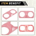 thumbnail image 6 of Unique Bargains 1 Pc Rear Air Vent Armrestbox AC Outlet Panel Cove Trim for Jeep Wrangler JL JLU 18-24 for Jeep Gladiator JT Armrest Air Vent Cover Trims ABS Pink, 6 of 6