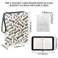 thumbnail image 3 of ALAZA Bones Dog Pattern Trading Card Binder 4 Pocket Cards Collection Album 400 Folder Holder, 3 of 6