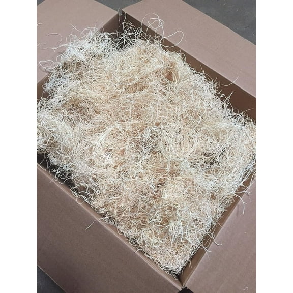 American Excelsior Wood Wool Packing Filler - 25 lb - All-Natural Aspen Wood Wool for Box and Gift Basket Packaging Material