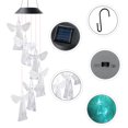 thumbnail image 2 of Color Changing Wind Chimes Butterfly, LED Decorative Mobile, Waterproof Outdoor Decorative Lights - Angel style, 2 of 5