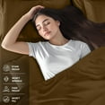 thumbnail image 3 of Juego de sábanas tamaño queen Utopia Bedding de microfibra suave, color moca, 3 of 7