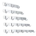 thumbnail image 5 of Space Aluminum Hooks Bar 3/4/5/6/7 Hooks Hat Clothes Robe Holder Door  Rack Wall Mounted Bathroom Kitchen Hanger Wall Coat Rack silver 43.1cm, 5 of 9