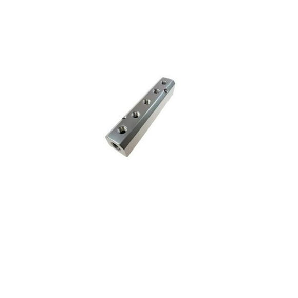 Coilhose Pneumatics 3054 High Flow Manifold, 1/2-Inch FPT Supply Port, Five 1/4-Inch FPT Output Ports